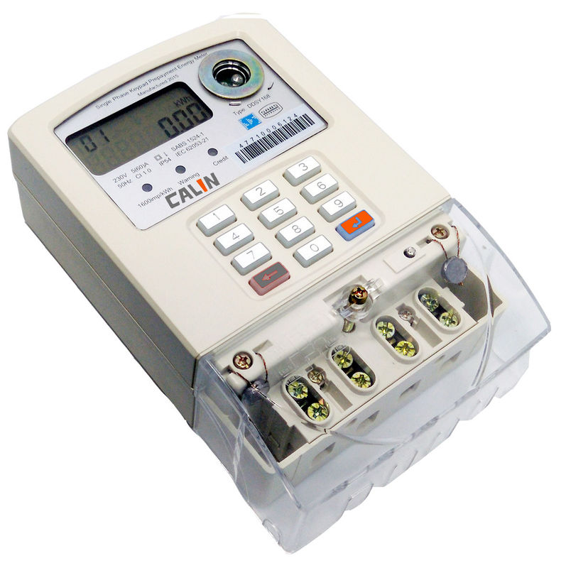 Ultradźwiękowy spawany licznik przedpłatowy STS Split Manipulator Prepaid Enery Meter