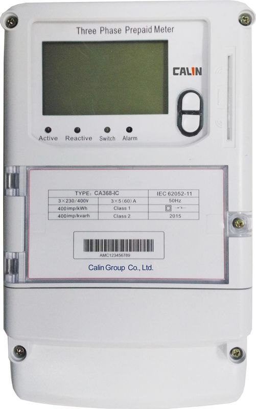 Prepaid Wireless Smart Meters Karta typu 3X240V Kilowatogodzinny licznik 3 fazy