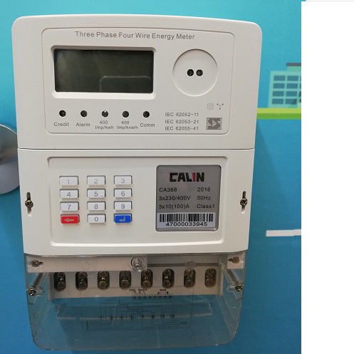 Wyświetlacz LCD IEC 62053 Trójfazowy licznik elektryczny pracujący w szerokim zakresie napięcia