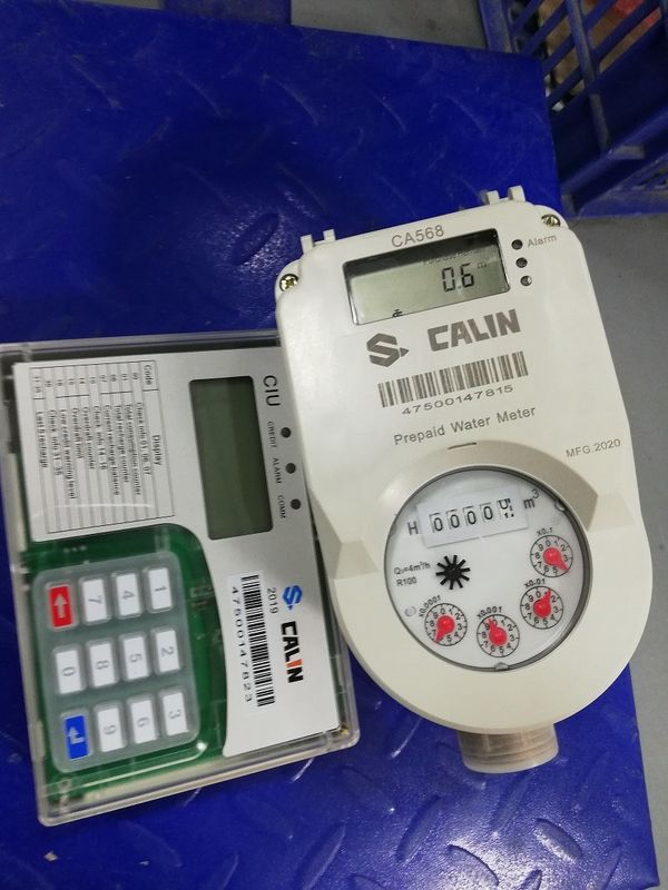 Wet Dial IP67 Prepaid Water Meters Odporność na oszustwa z wyświetlaczem LCD