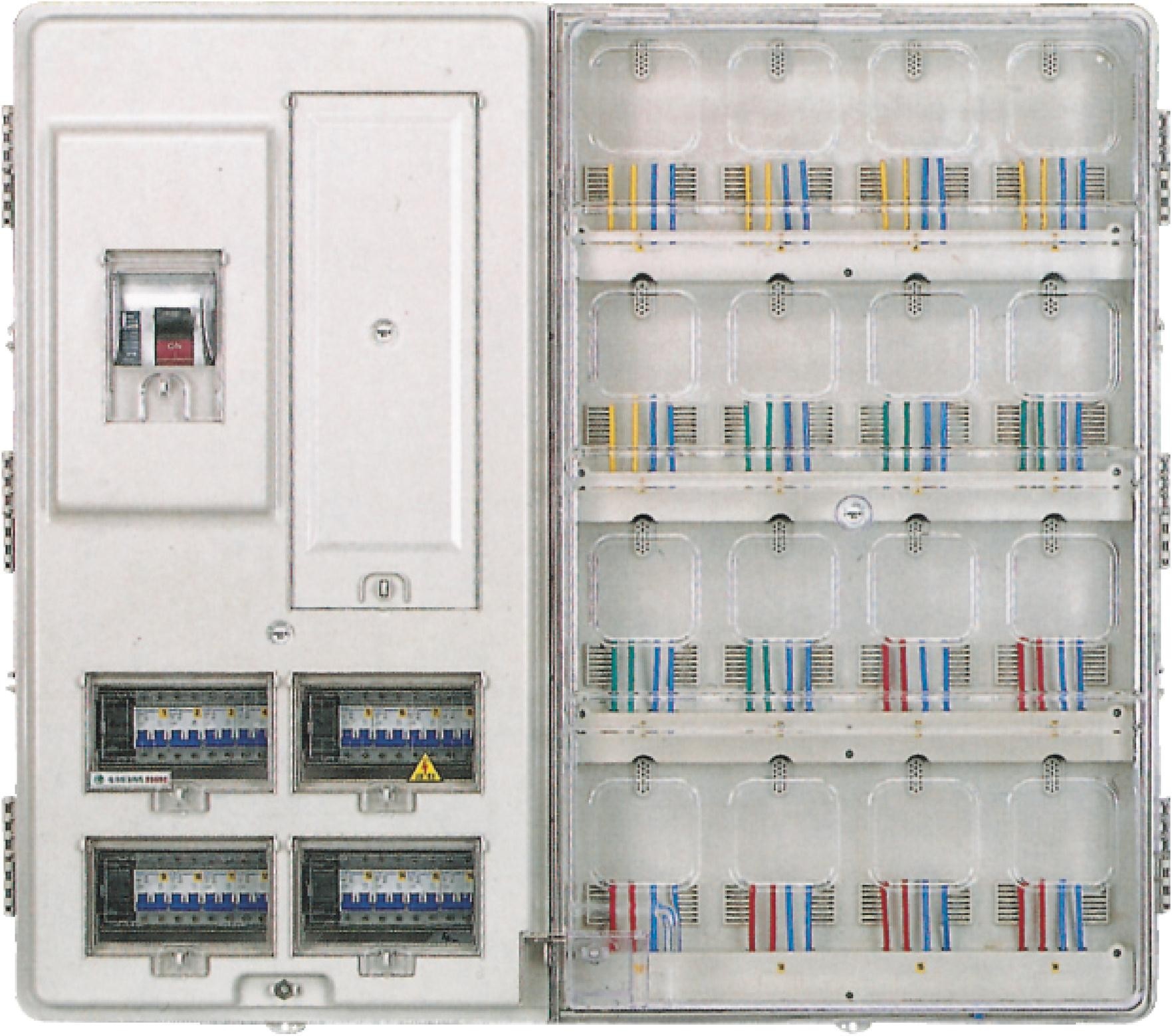 Jednofazowy mieszkaniowy licznik elektryczny 16 stanowisk montażowych na obudowie komputera