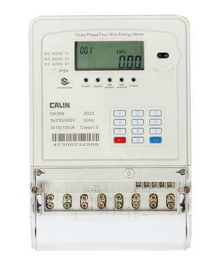 Trójfazowe, przedpłacone liczniki energii elektrycznej, Plc Rf Commercial Electric Meter